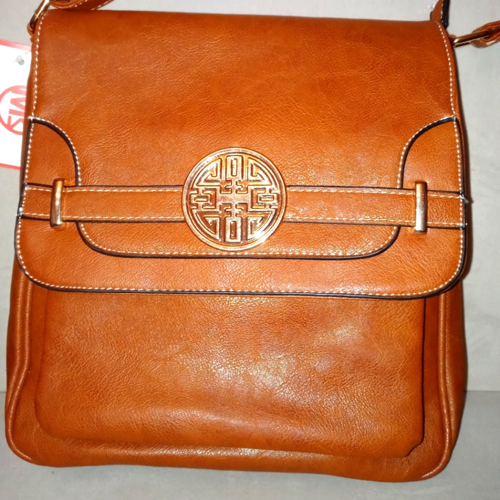 Cognac Brown Purse-Cross Body/Shoulder Bag